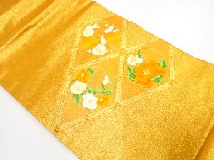 リサイクル　花丸紋刺繍名古屋帯